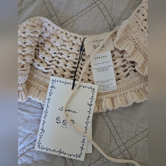 NWT SÉZANE SURI COLLAR SÉZANE X SEA NY in Ecru - Picture 4 of 4